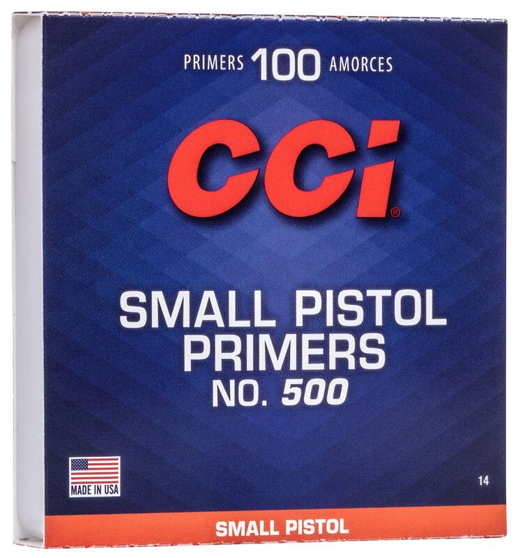 CCI #500 Small Pistol Primers (10,000)